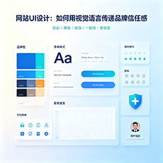 虎林建站-网站UI设计:如何用视觉语言传递品牌信任感